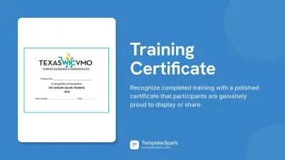 Training Certificate