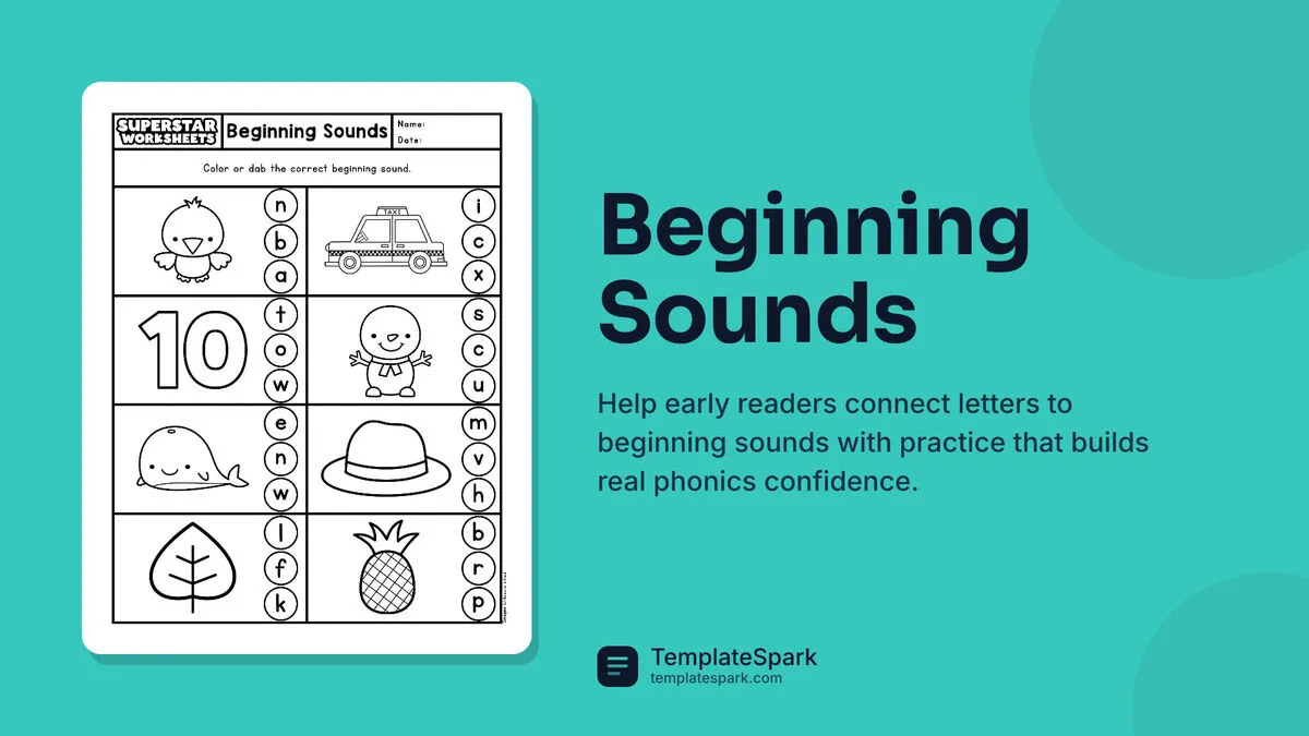 Beginning Sounds Beginning Sounds
