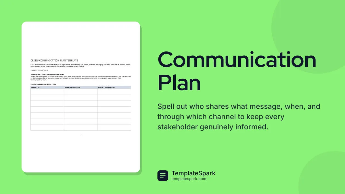 Communication Plan
