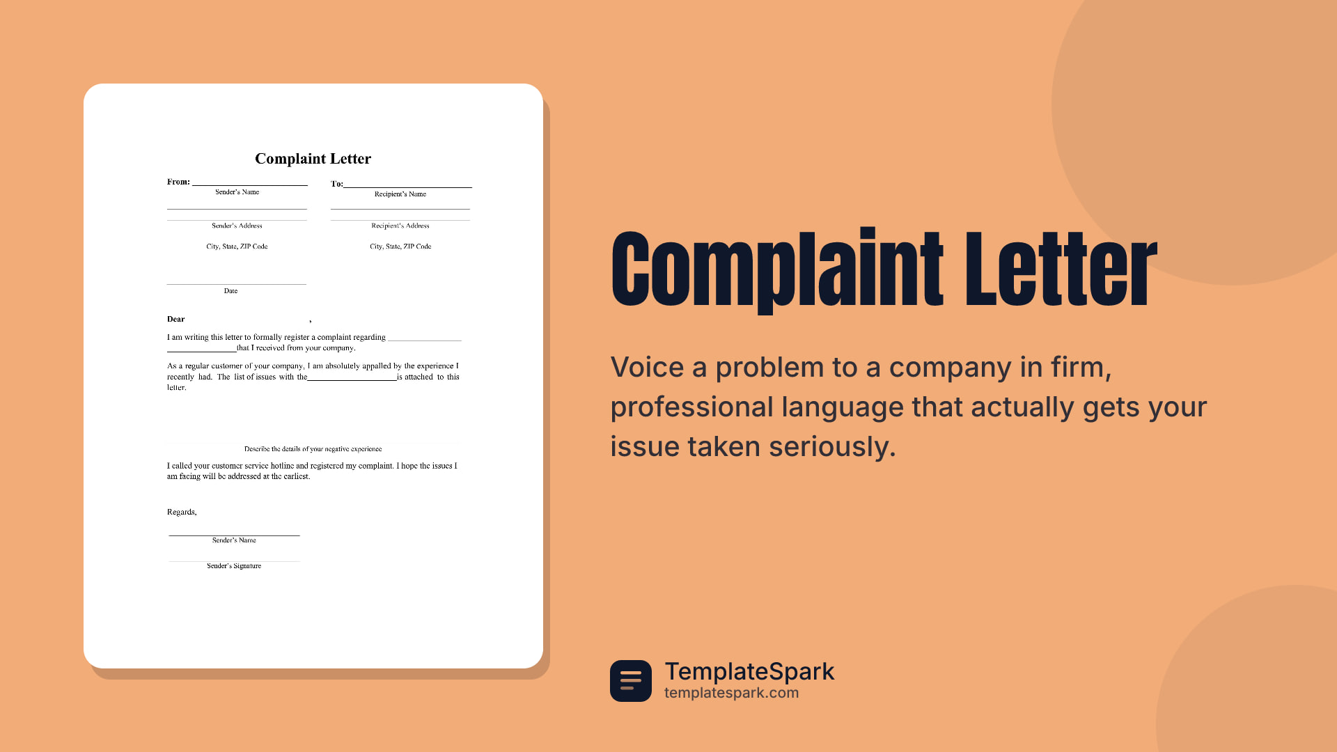 Complaint Letter