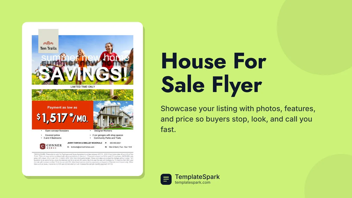 House For Sale Flyer House For Sale Flyer