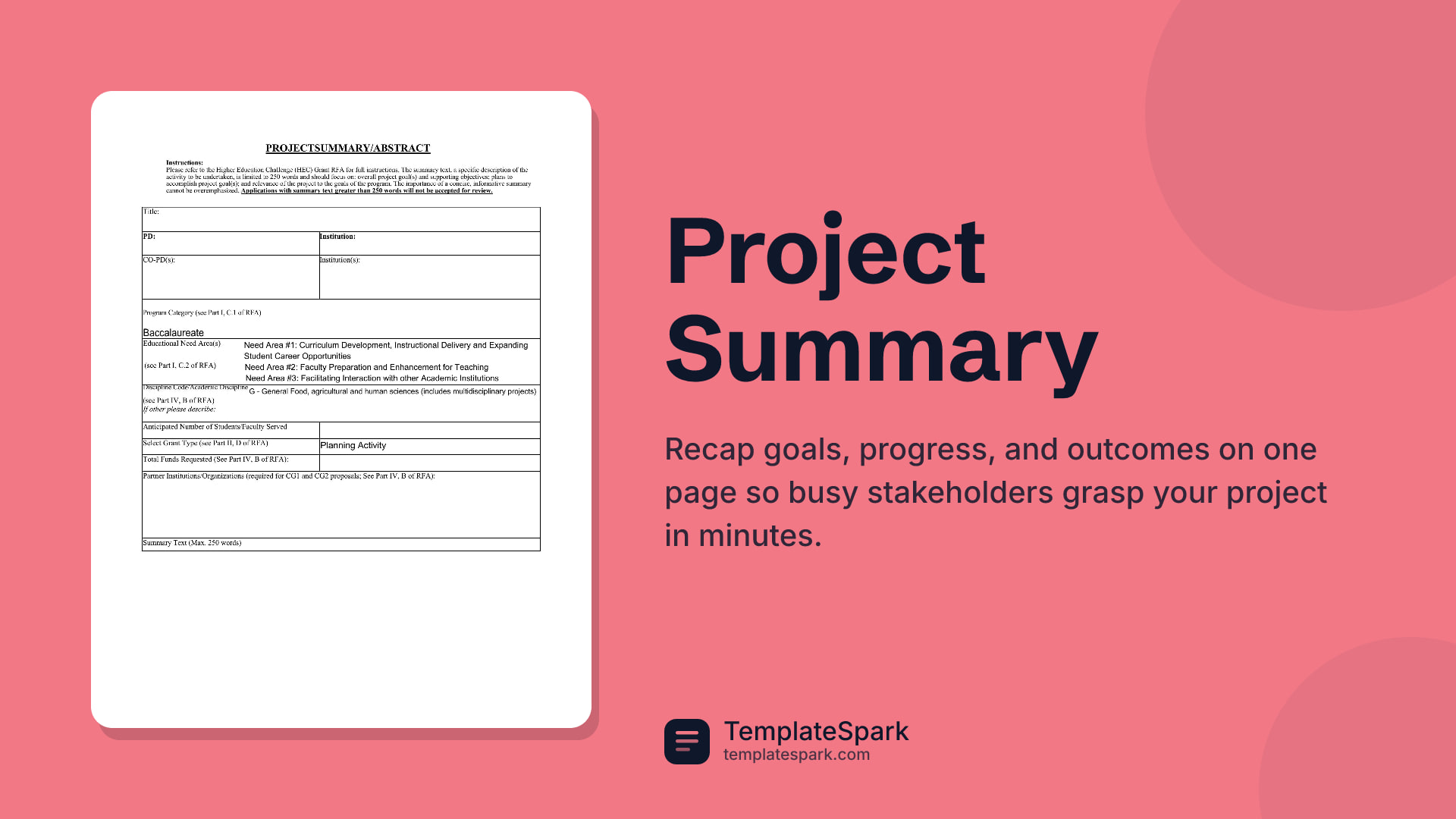 Project Summary