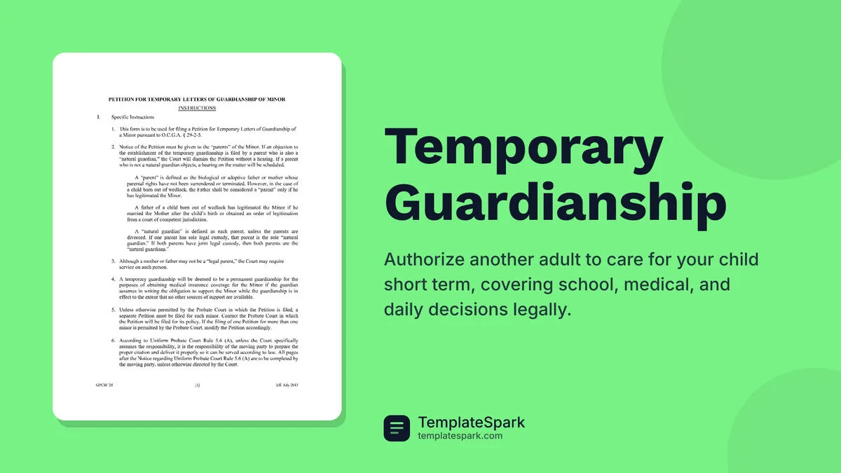 Temporary Guardianship Temporary Guardianship
