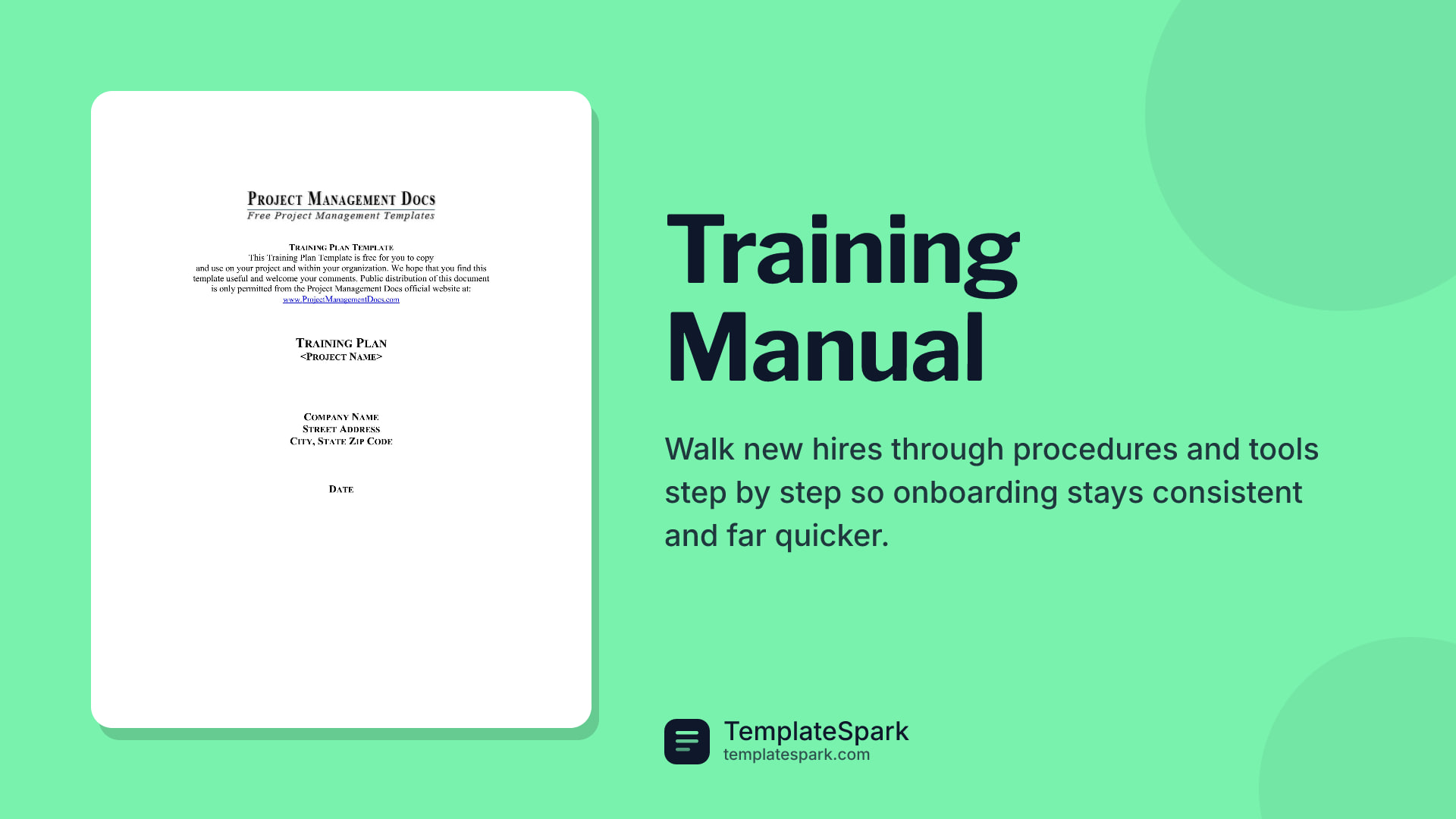 Training Manual preview