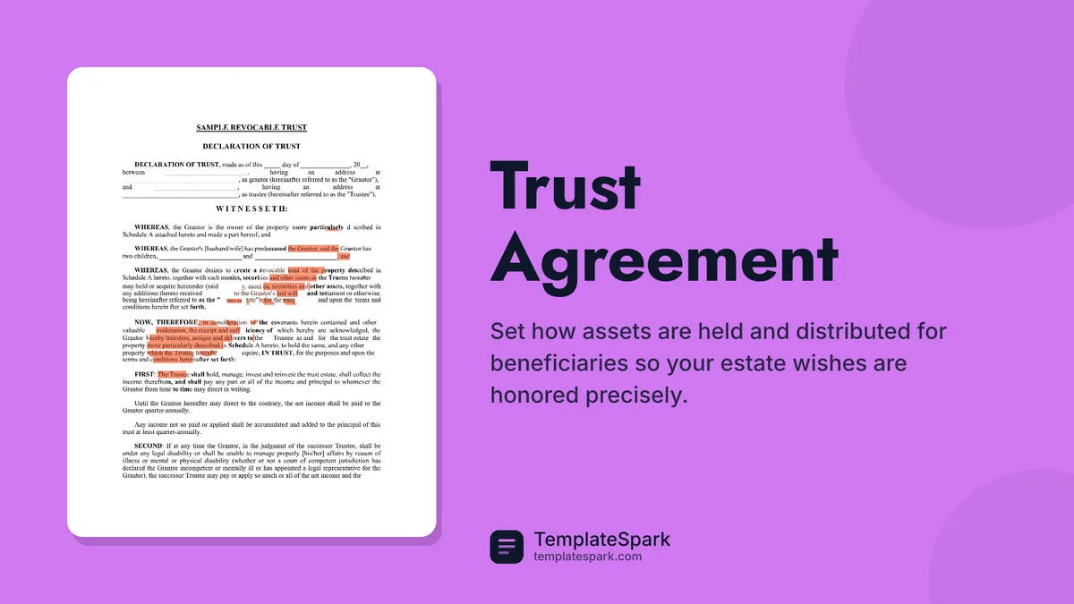 Trust Agreement Trust Agreement