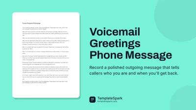 Voicemail Greetings Phone Message