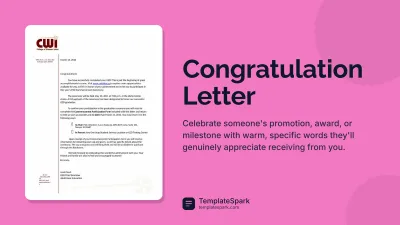 Congratulation Letter