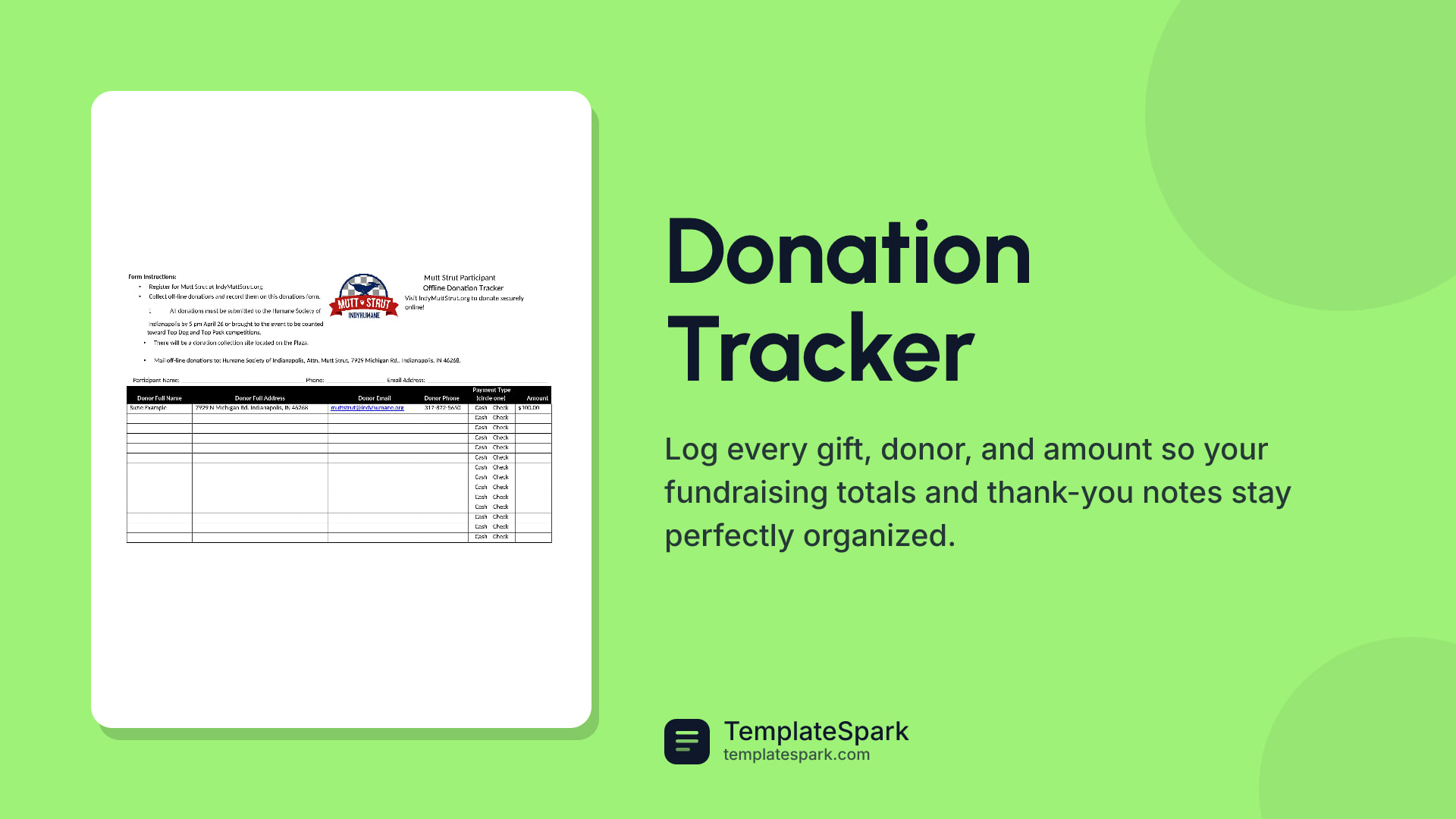 Donation Tracker preview
