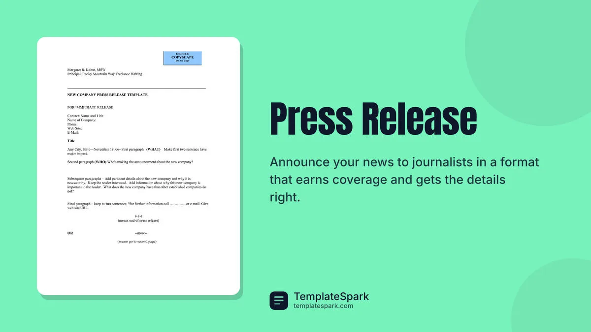 Press Release Press Release
