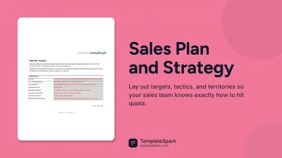 Sales Plan and Strategy