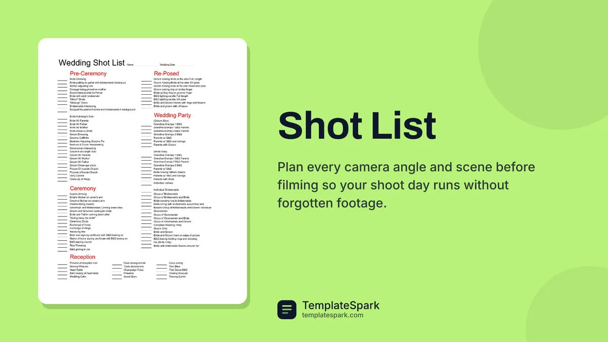 Shot List Shot List