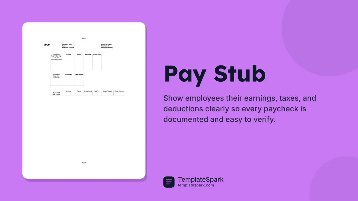 Pay Stub
