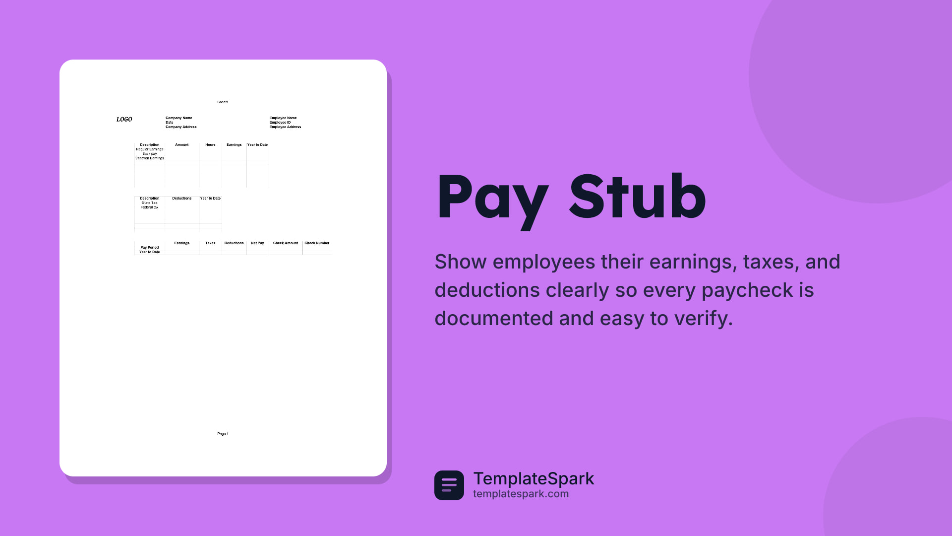 Pay Stub
