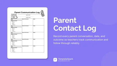 Parent Contact Log