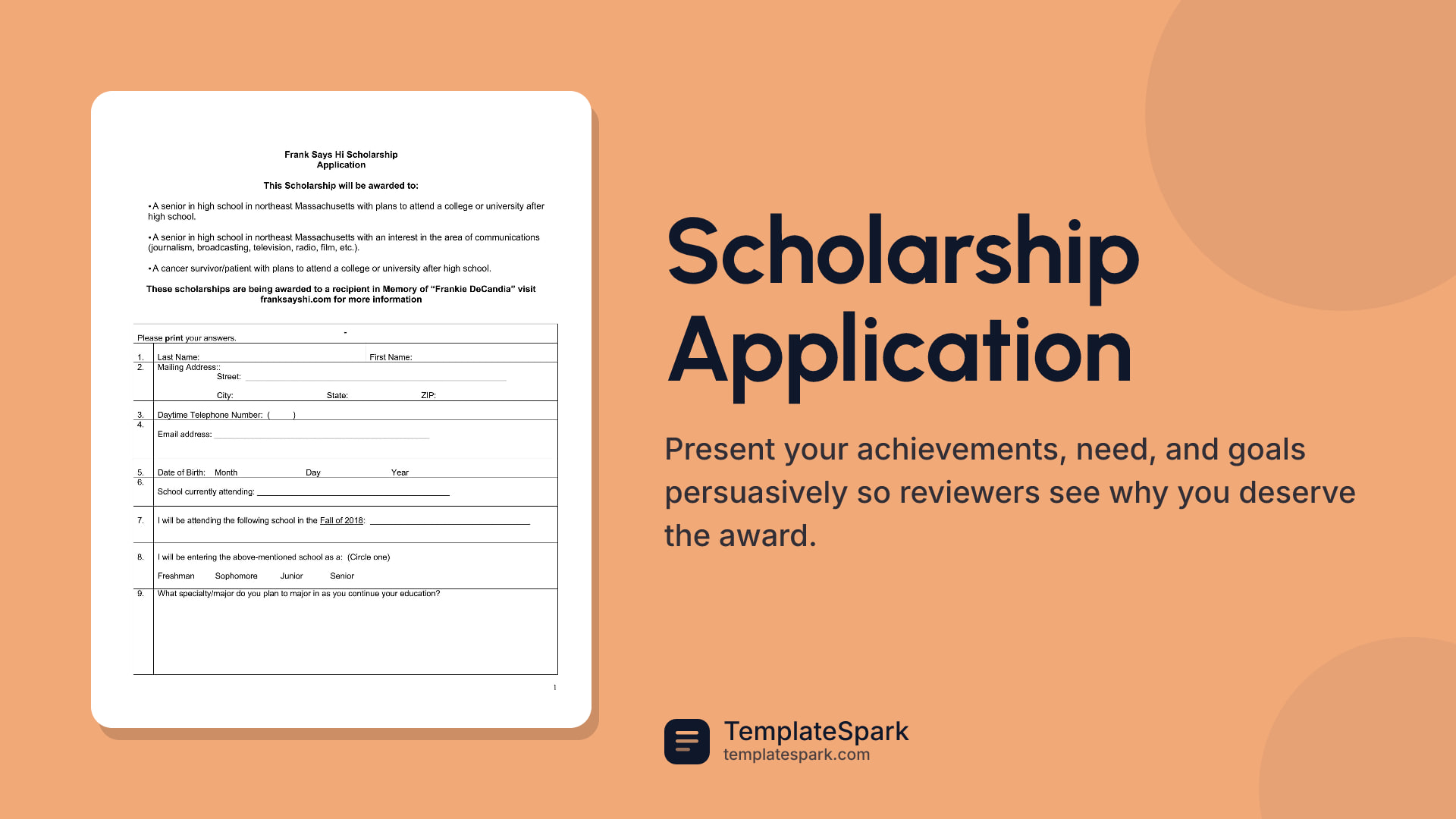 Scholarship Application