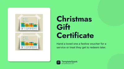 Christmas Gift Certificate