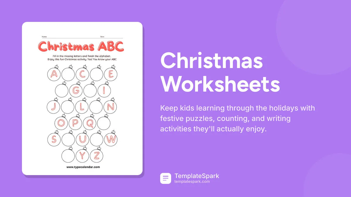 Christmas Worksheets