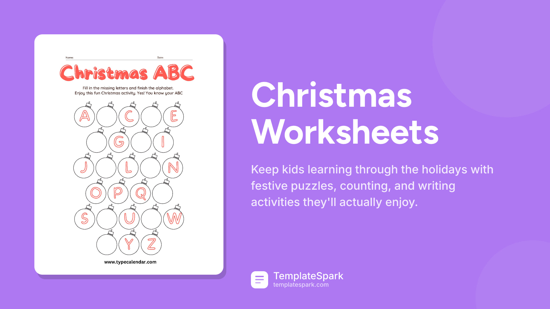 Christmas Worksheets