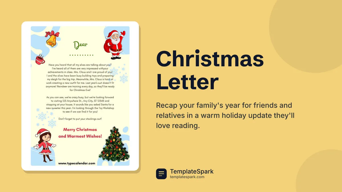 Christmas Letter Christmas Letter