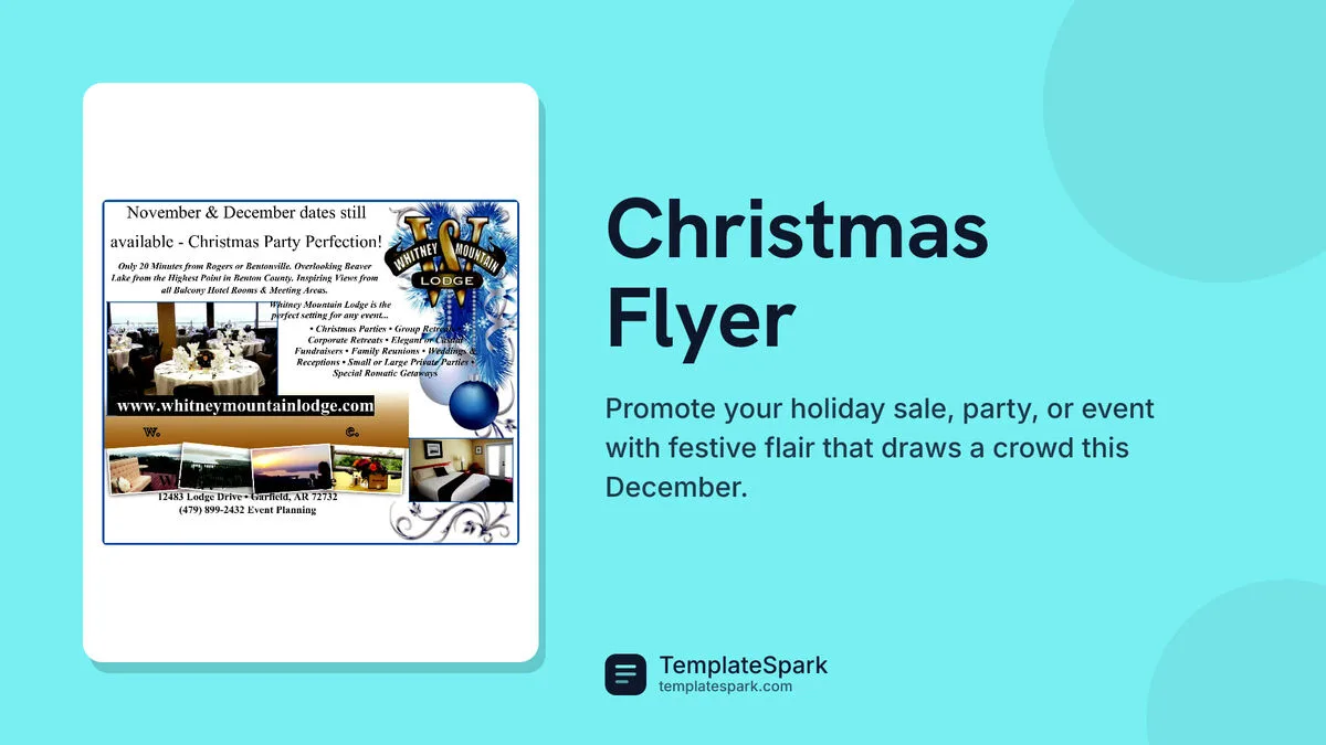 Christmas Flyer Christmas Flyer