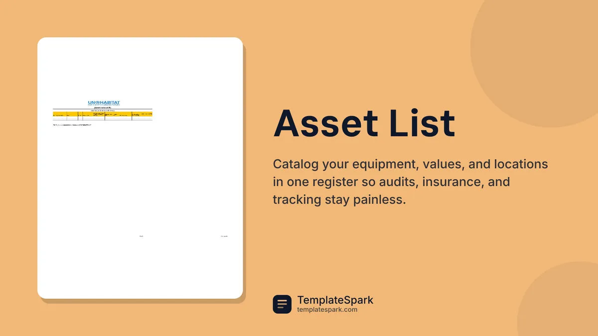 Asset List Asset List
