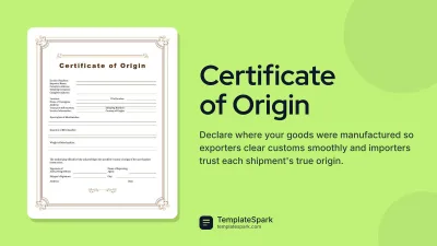 Certificate of Origin
