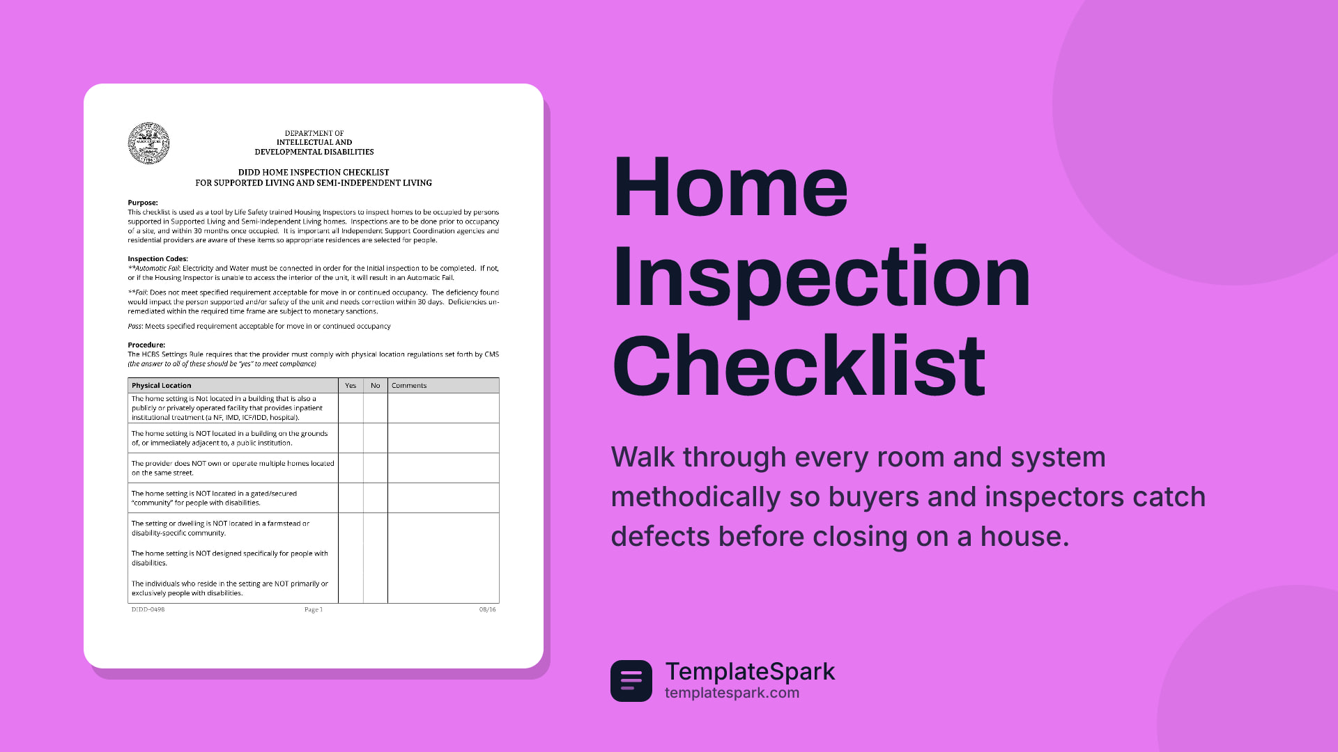Home Inspection Checklist