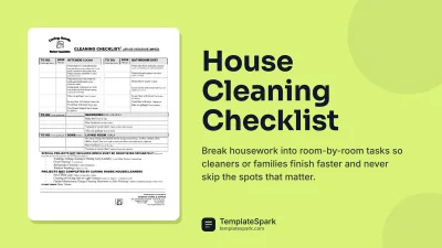 House Cleaning Checklist