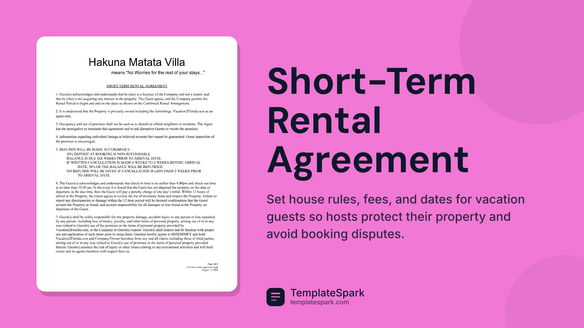 Short-Term Rental Agreement