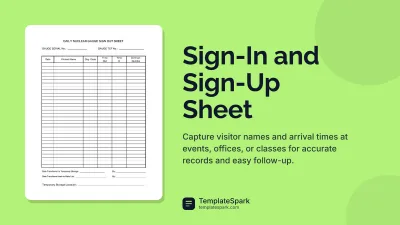 Sign-In and Sign-Up Sheet