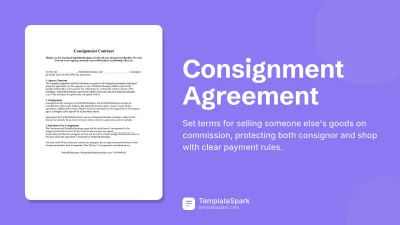 Consignment Agreement