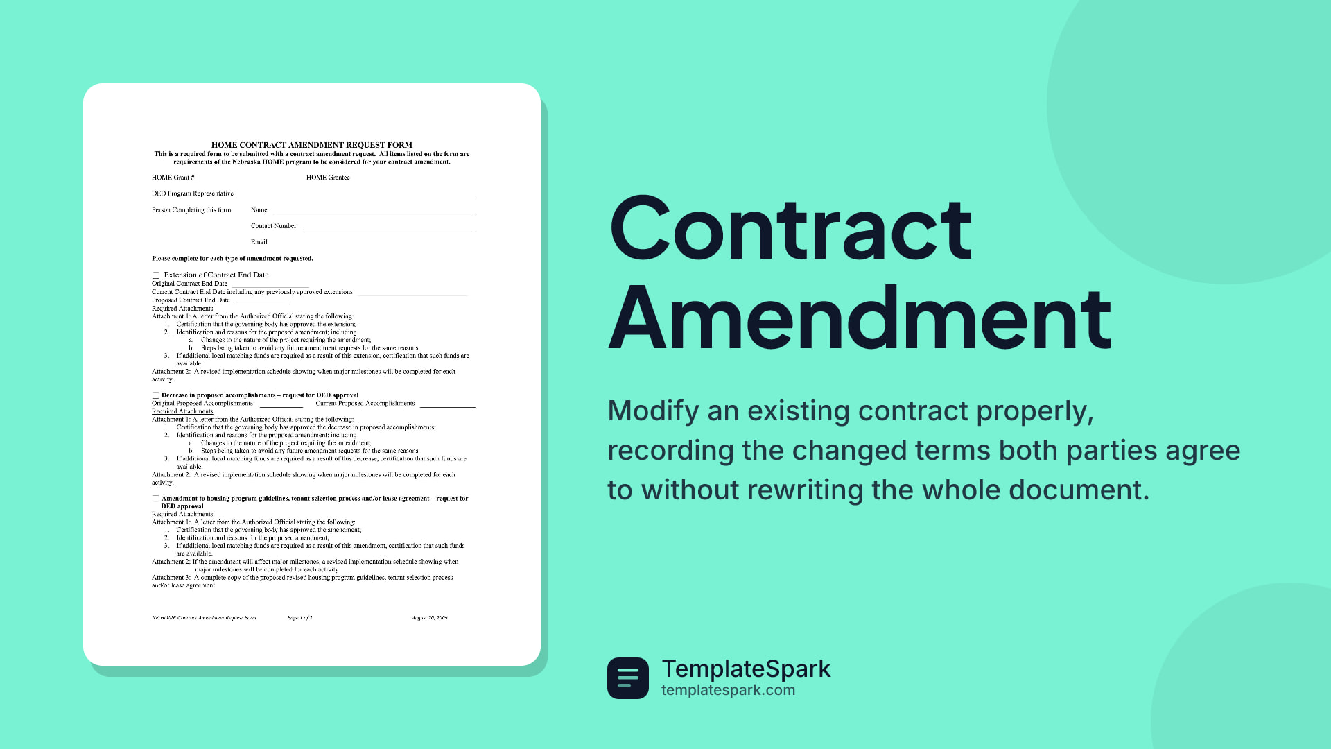 Contract Amendment