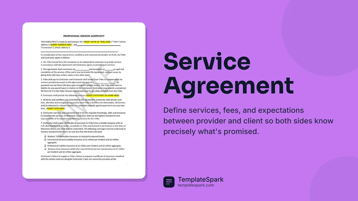 Service Agreement
