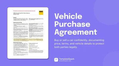 Vehicle Purchase Agreement