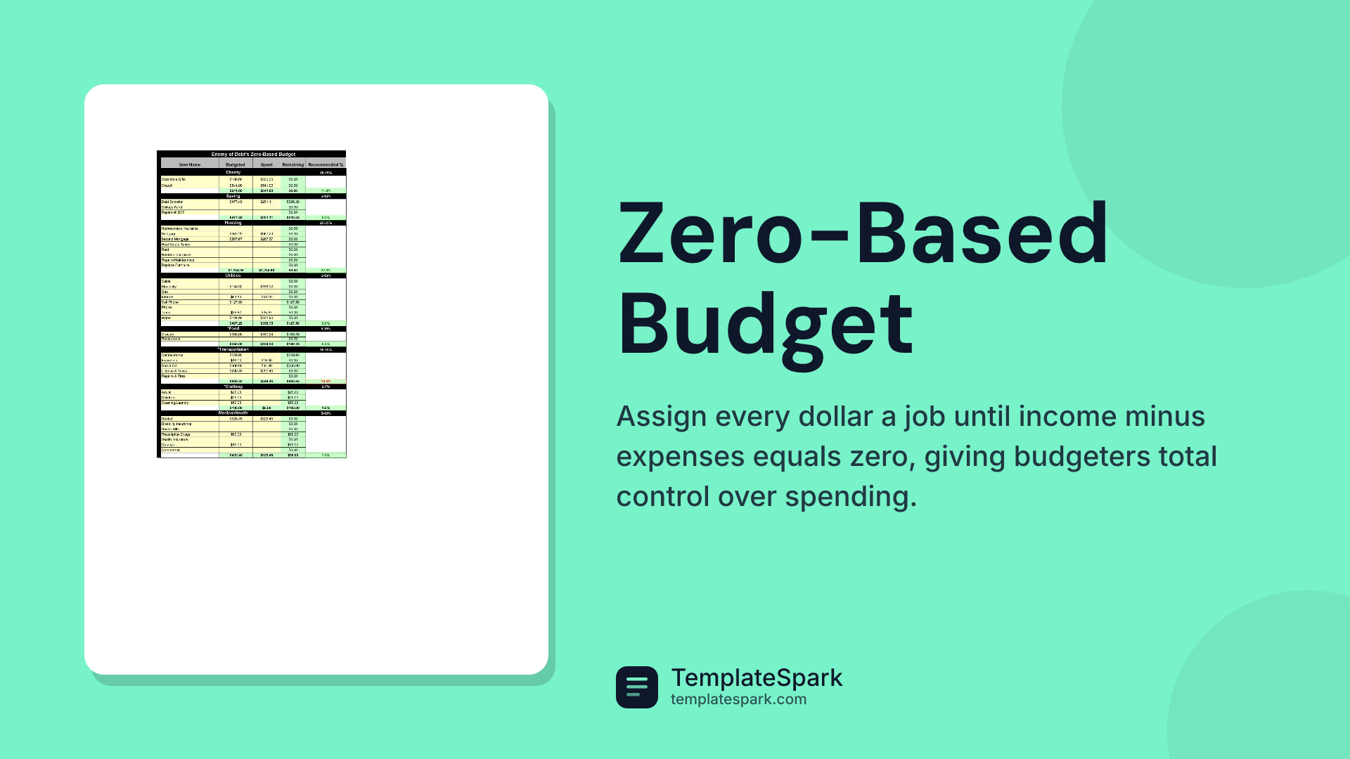 Zero-Based Budget preview