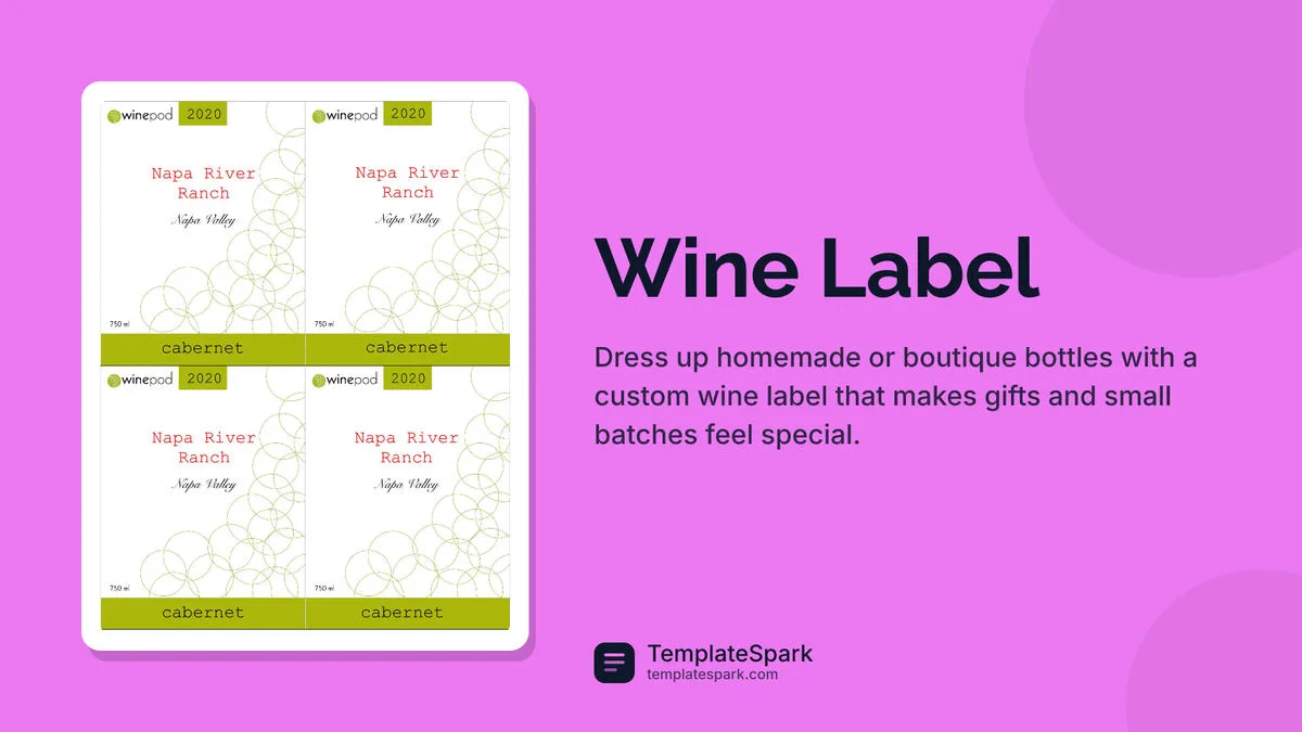 Wine Label Wine Label