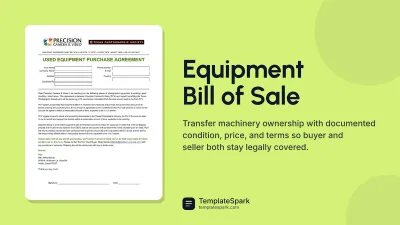Equipment Bill of Sale