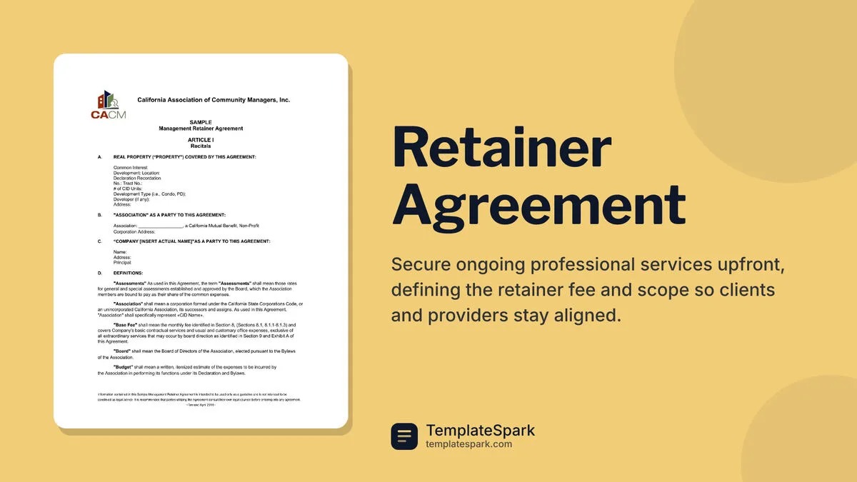 Retainer Agreement Retainer Agreement