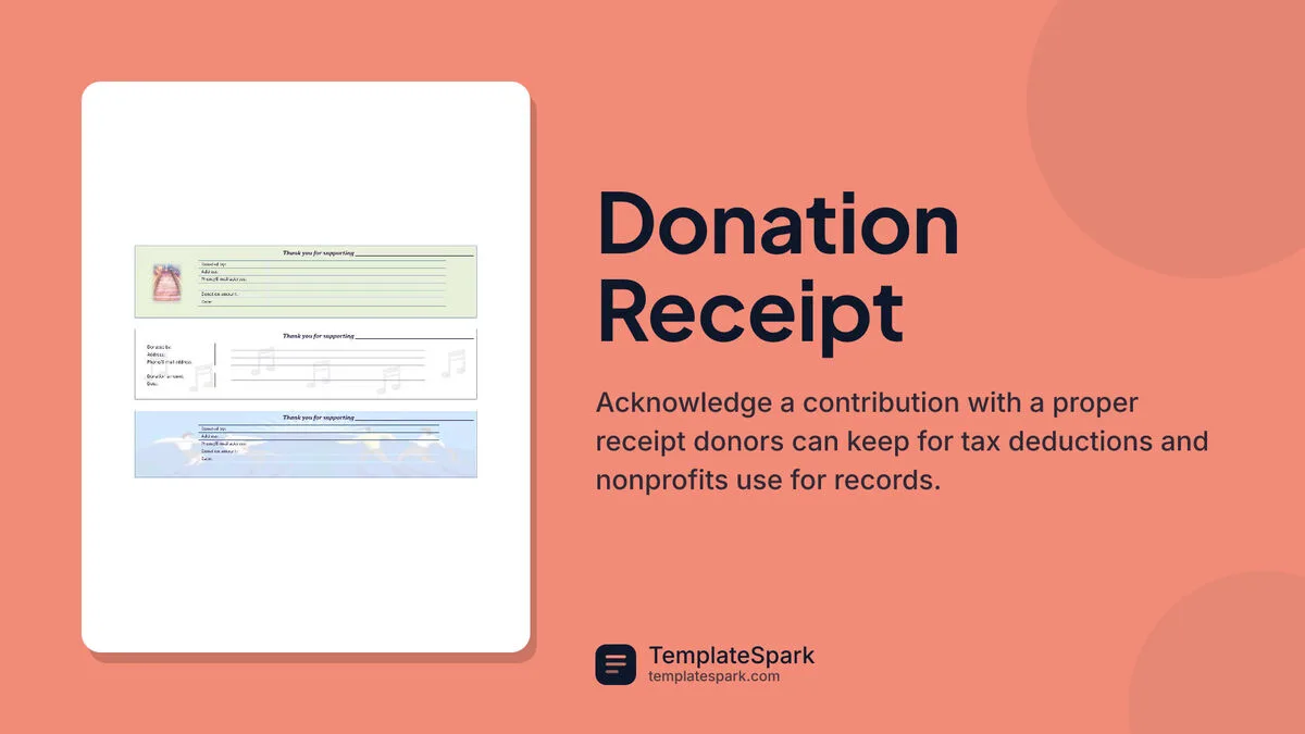 Donation Receipt Donation Receipt