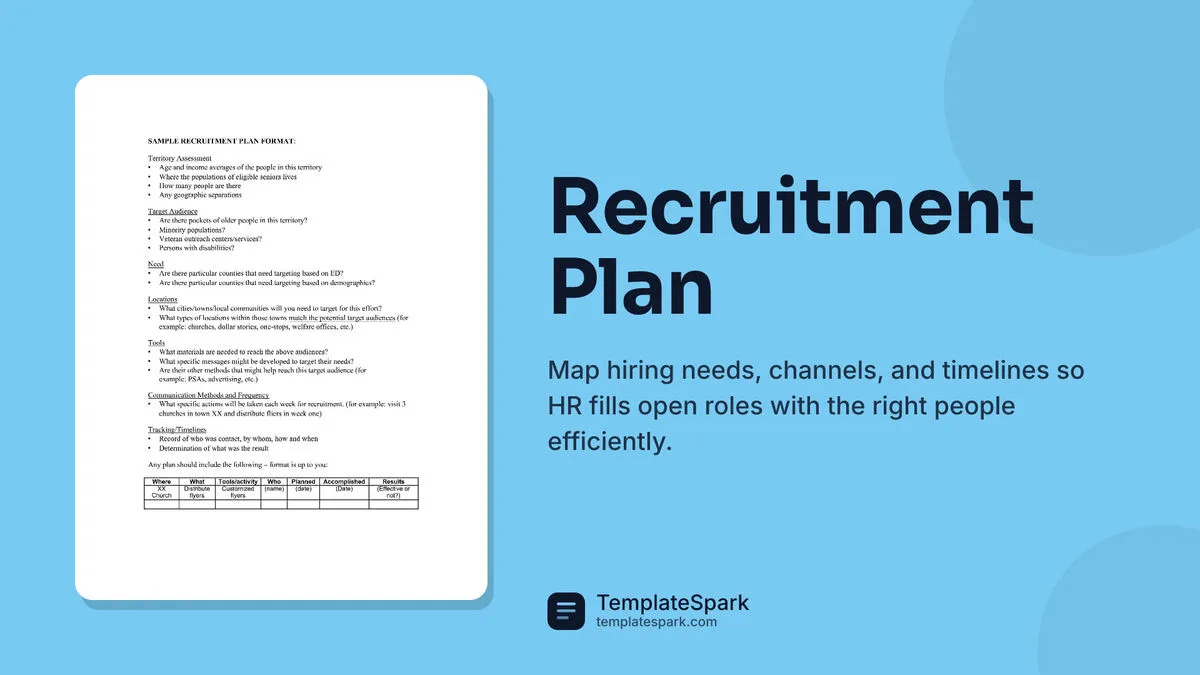 Recruitment Plan Recruitment Plan