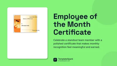 Employee of the Month Certificate