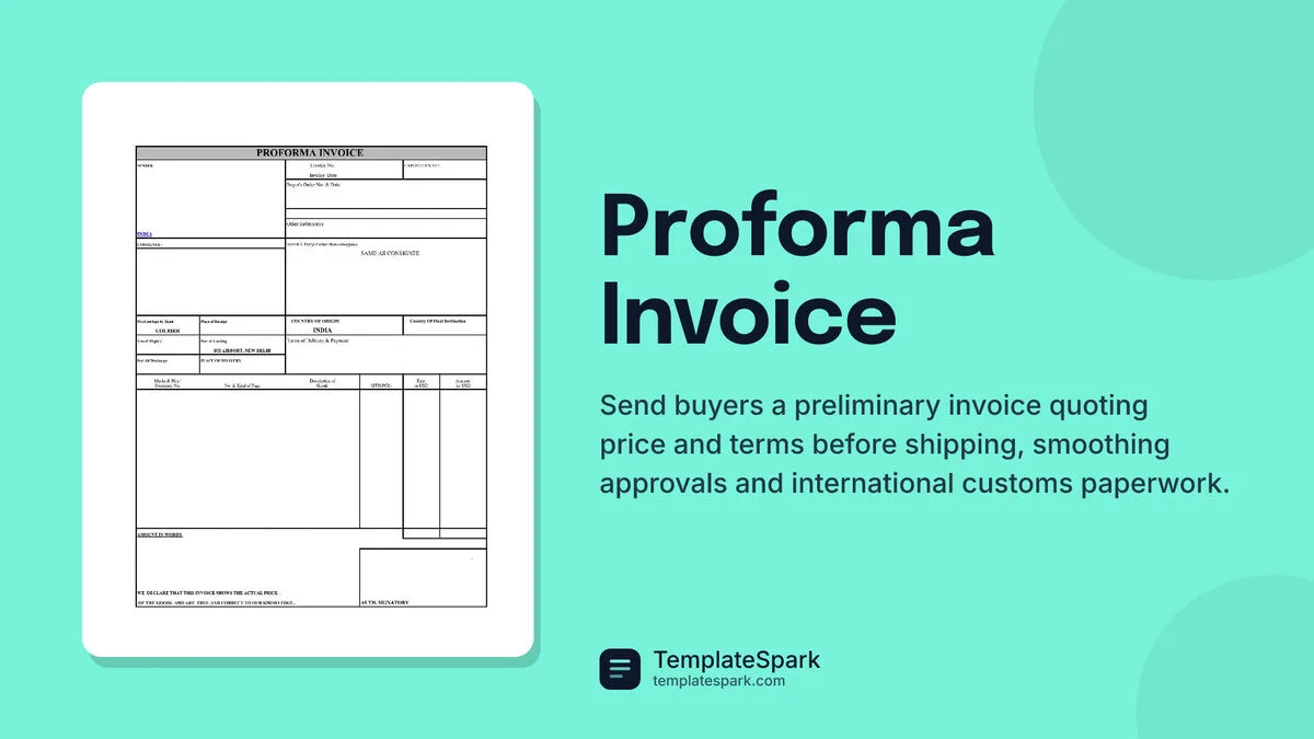 Proforma Invoice Proforma Invoice
