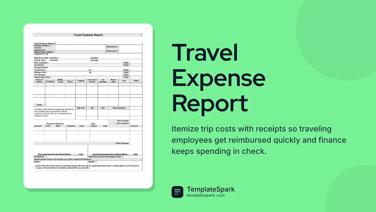 Travel Expense Report Travel Expense Report