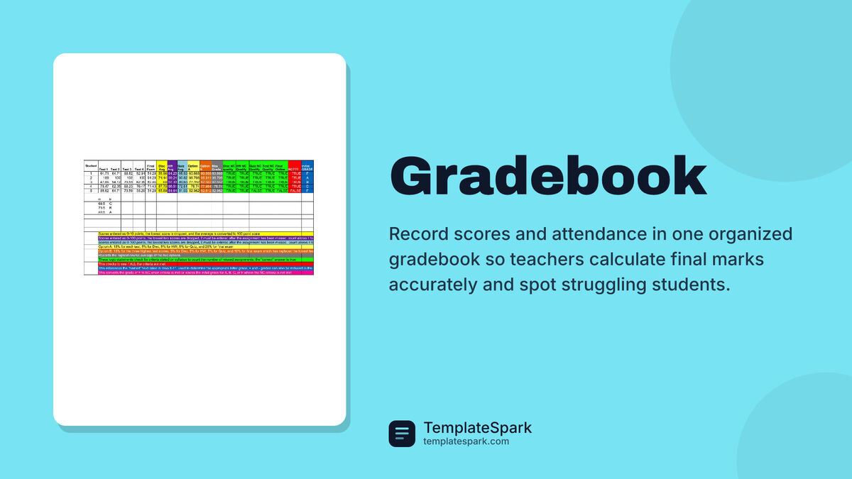 Gradebook preview