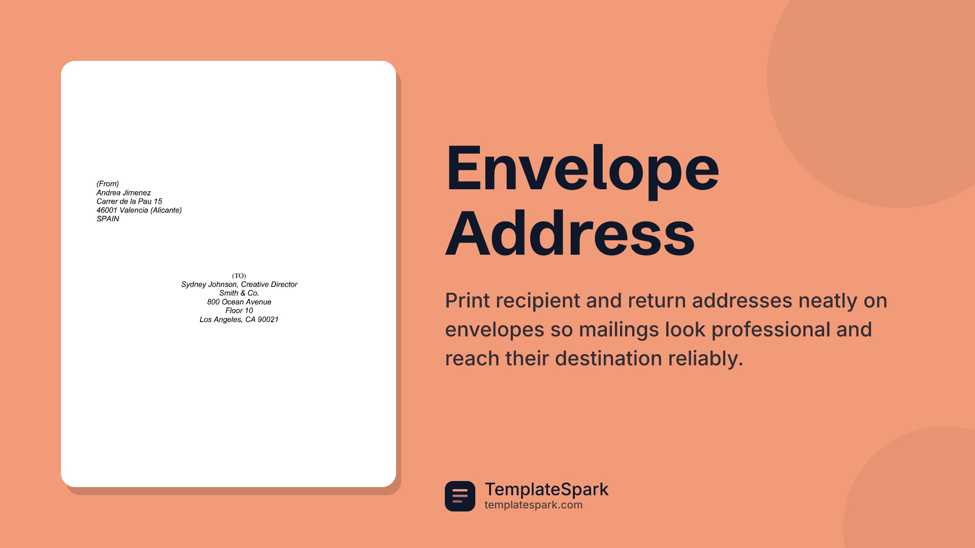 Envelope Address