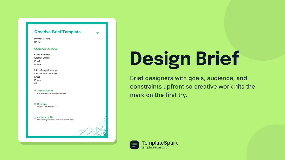 Design Brief Design Brief
