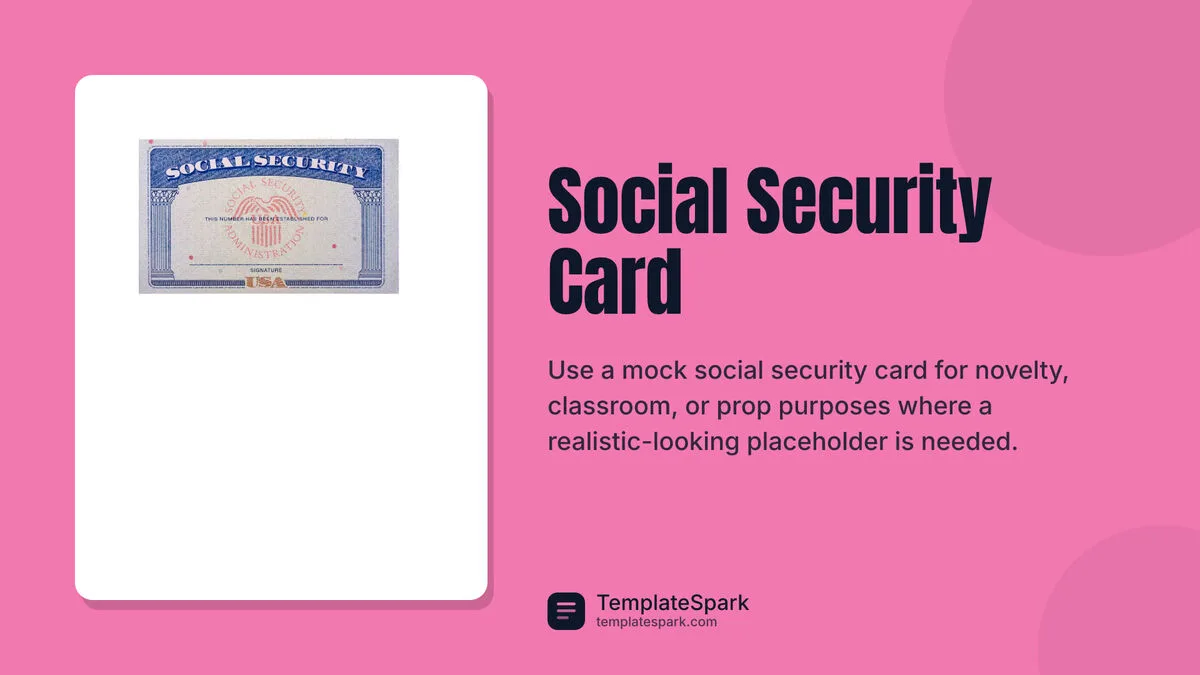 Social Security Card Social Security Card