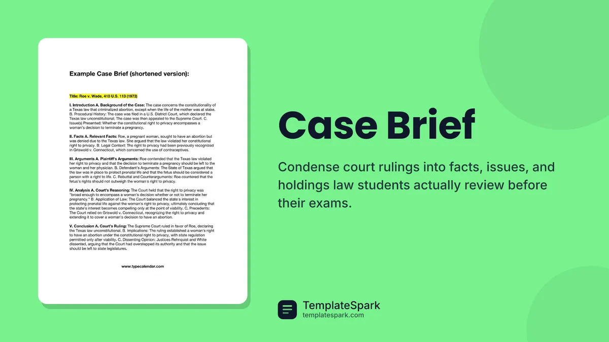 Case Brief Case Brief