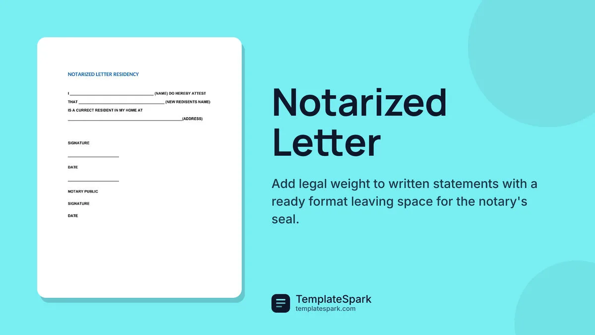 Notarized Letter Notarized Letter