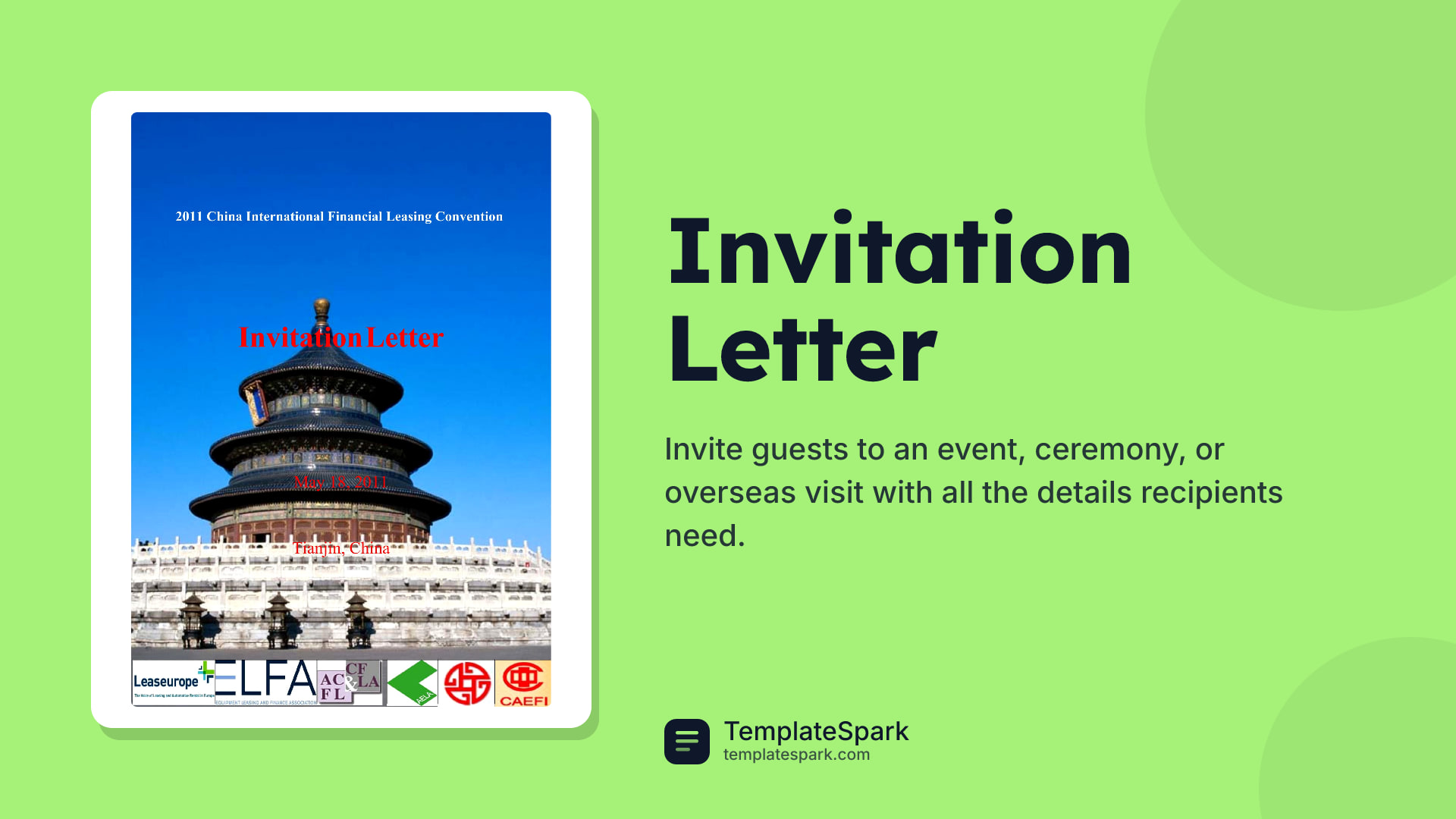 Invitation Letter preview